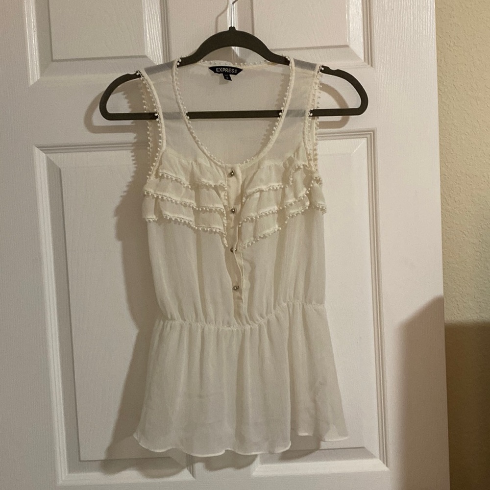 white button up float shirt